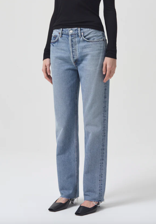 Agolde Lana Mid Rise Straight Jean in Sway