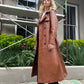 Claudia Leather Trench Coat