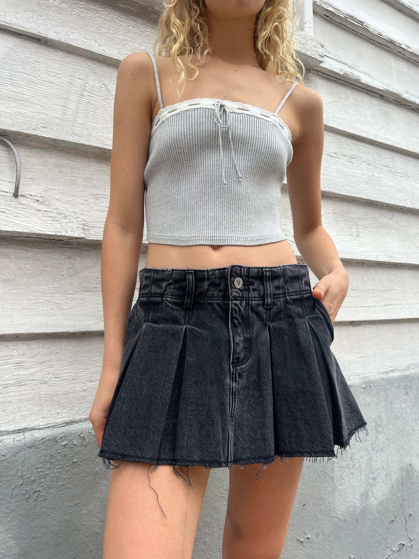 Chloe Pleated Mini Skirt