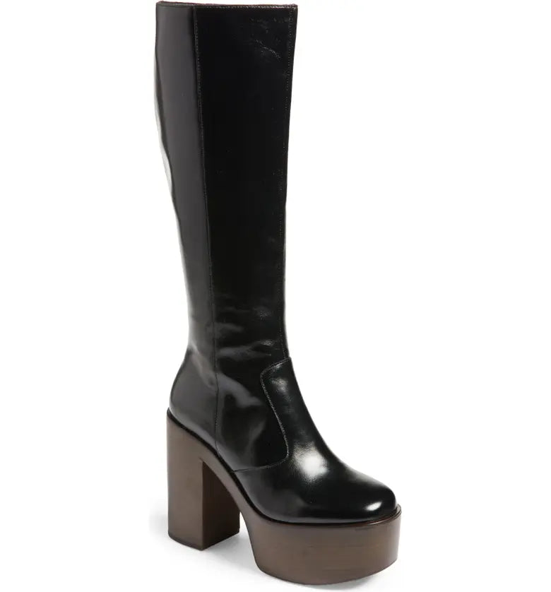 Mexique Leather Platform Boot by Jeffrey Campbell